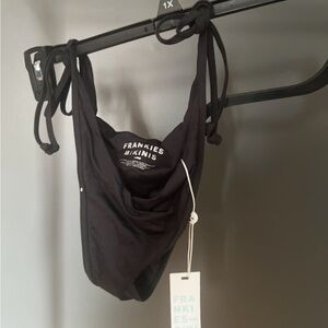 Frankie's Bikinis Black Tie bikini bottom
